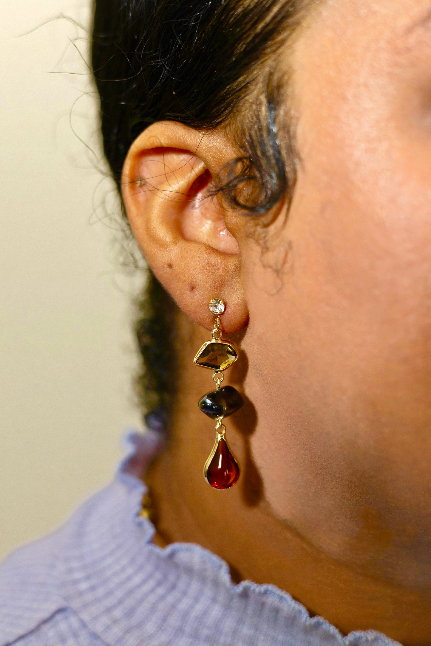 Cinnamon Origami Earrings