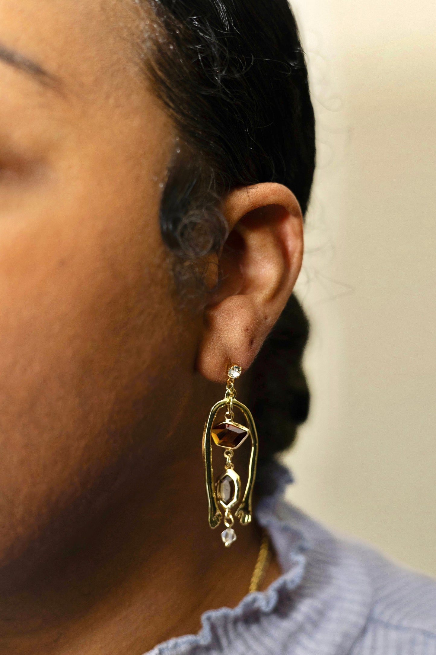 Cinnamon Origami Earrings