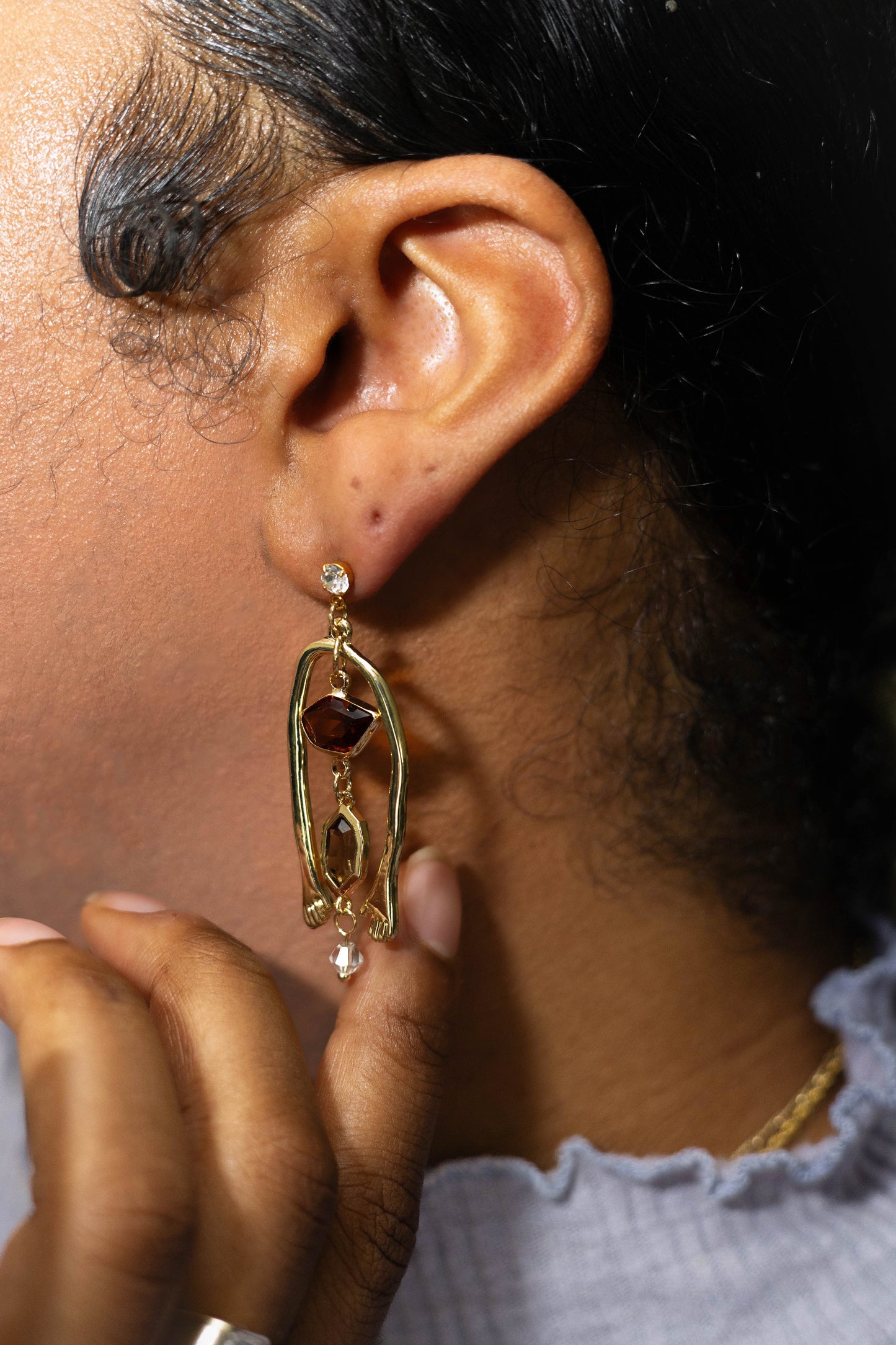 Cinnamon Origami Earrings