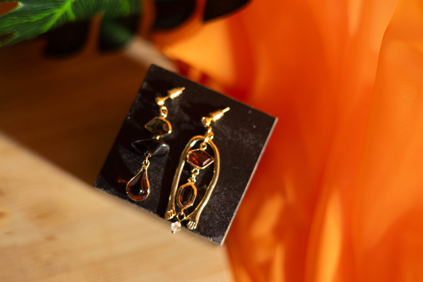 Cinnamon Origami Earrings