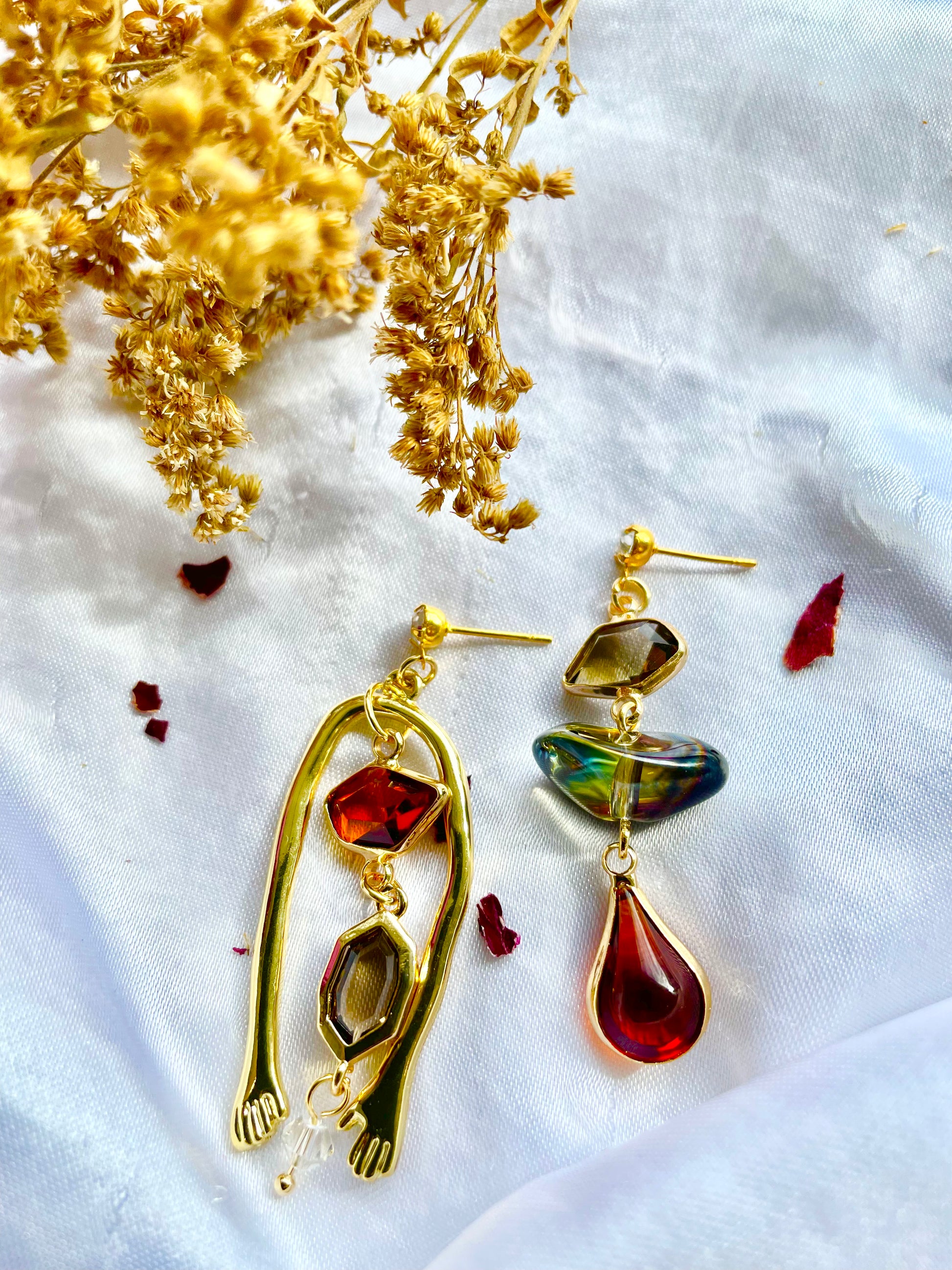 Cinnamon Origami Earrings