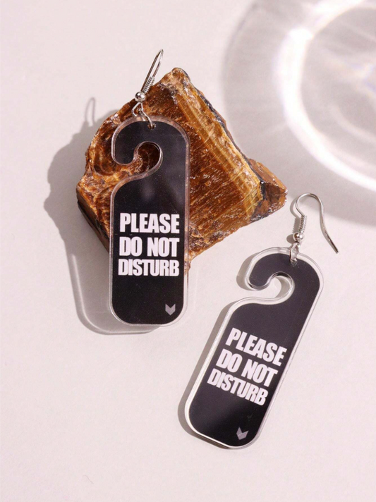 Please Do Not Disturb Earrings