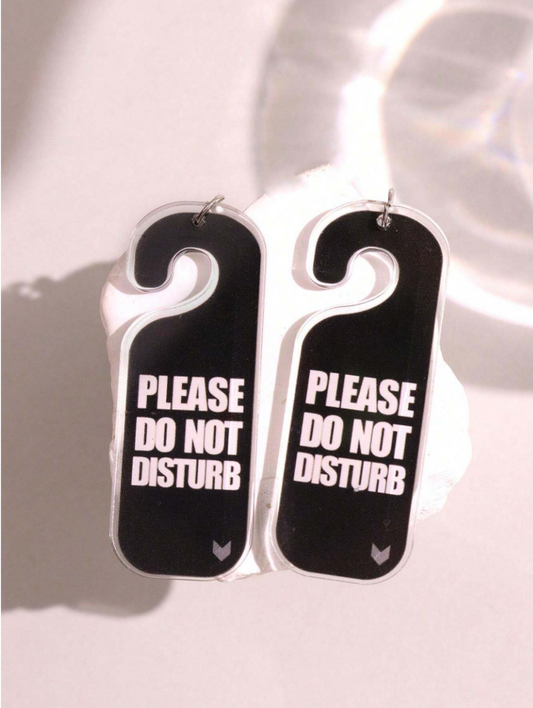 Please Do Not Disturb Earrings