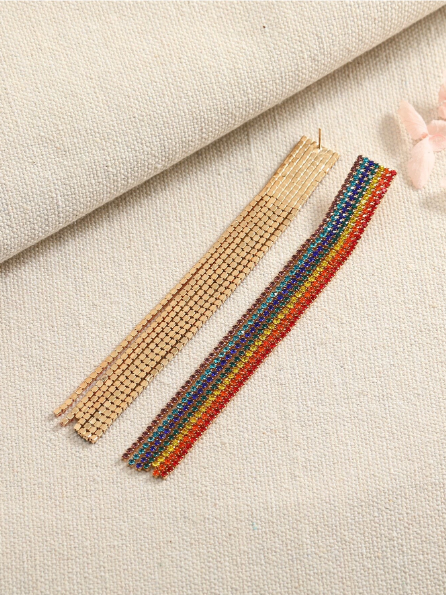 Rainbow Drip Earrings