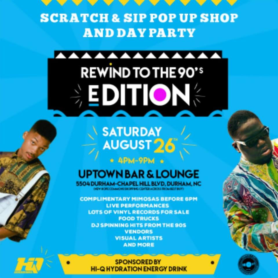 Scratch & Sip Popup Shop And Day Party