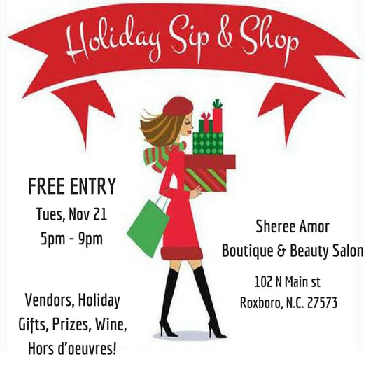Sheree Amor Holiday Sip & Shop