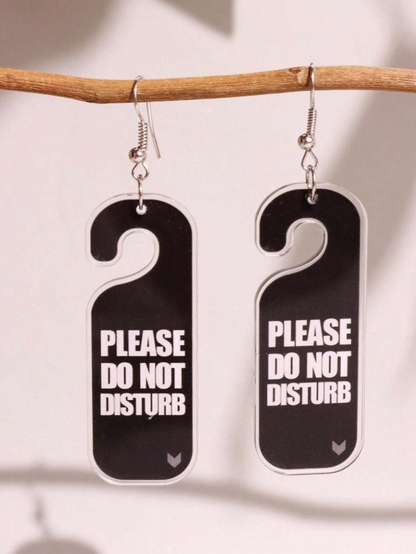 Please Do Not Disturb Earrings
