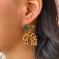 Leopard Plum Earrings