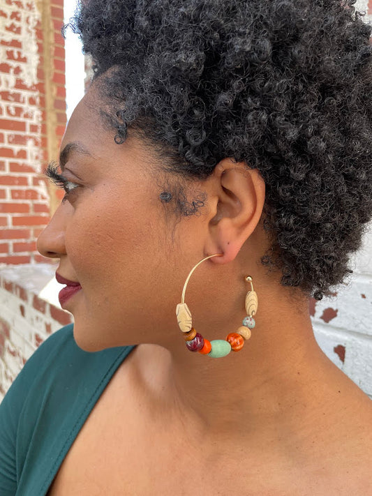 Safari Hoop Earrings