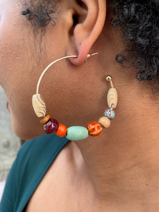 Safari Hoop Earrings
