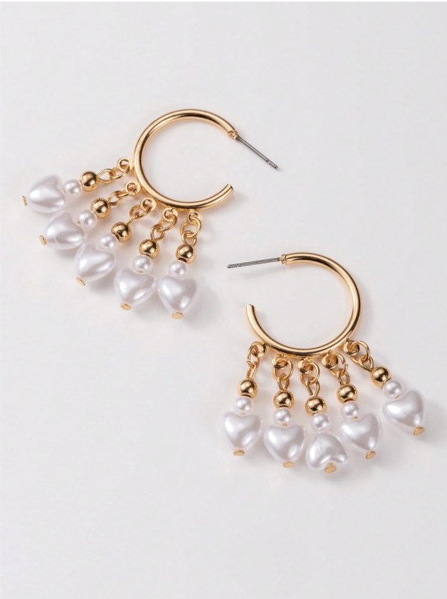 Pearly Mae Hoop Earrings