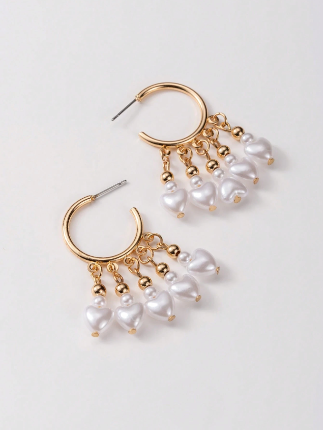 Pearly Mae Hoop Earrings