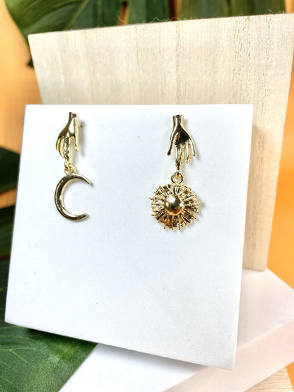 Sun Moon Earrings