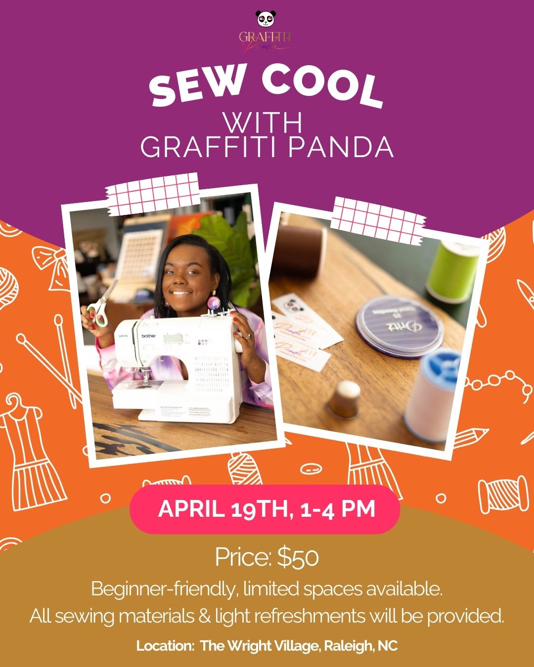 Sew Cool with Graffiti Panda