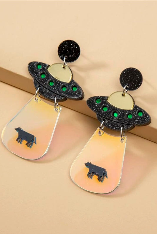 UFO Alien Earrings