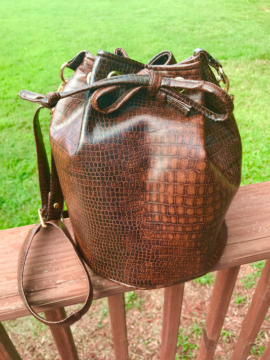 Chocolate Bucket Bag