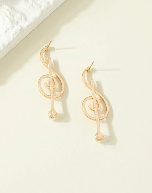 Treble Music Earrings